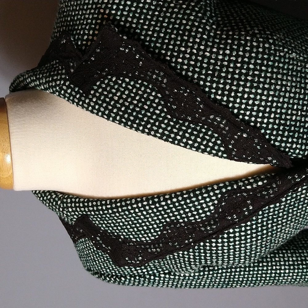 Access tweed green blazer size 4 - Picture 2 of 6